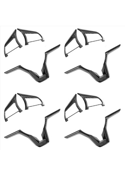 Nissan Rogue Altima Sentra Için 12X Karbon Fiber Direksiyon Dekorasyon Kapağı Çerçeve Döşeme Yaprak Versa Aksesuarları (Yurt Dışından)