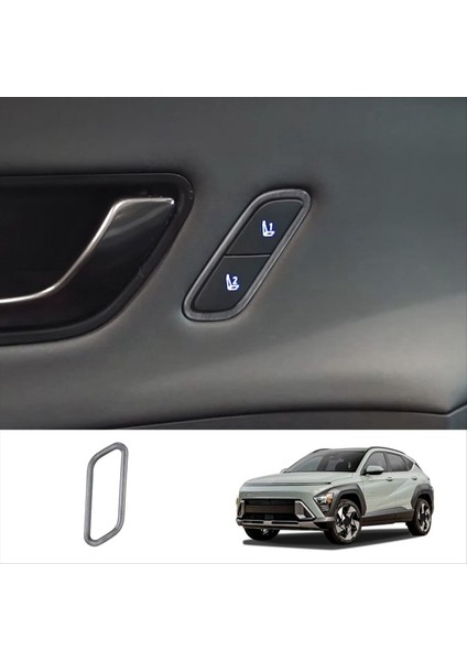 Hyundai Kona 2024 Otomobil Iç Aksesuarları Için Araba Koltuğu Bellek Ayarlama Düğmesi Döşeme Çerçevesi Ahşap Tahıl (Yurt Dışından) indirimleri