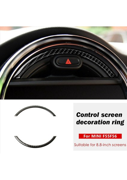 Mini Cooper F55 F56 Konsol Navigasyon Ekran Çerçevesi Için 4x Gerçek Karbon Fiber (Yurt Dışından) modelleri