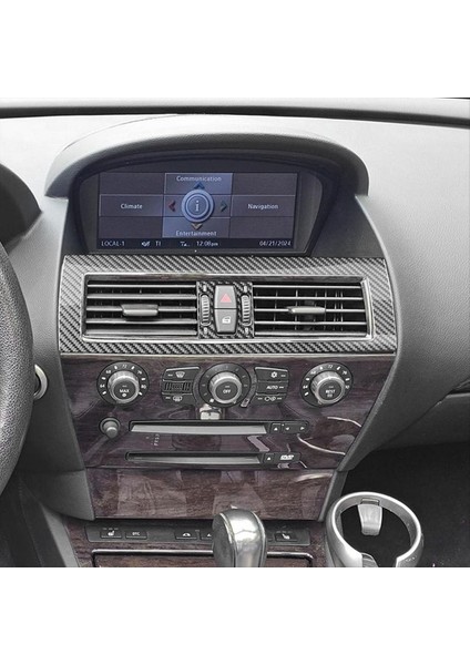 Bmw 6 Serisi E63 E64 2004-2010 Iç Aksesuarlar Için Karbon Fiber Merkezi Hava Outlet Havalandırma Paneli Kapak Trim (Yurt Dışından) indirimleri