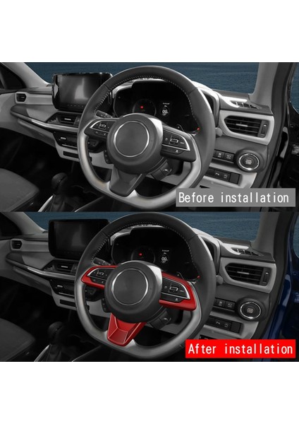 Araç Direksiyon Simidi Sticker Direksiyon Düğmeleri Suzuki Swift Için Iç Aksesuar Trim 2024 Kırmızı (Yurt Dışından) fiyatları