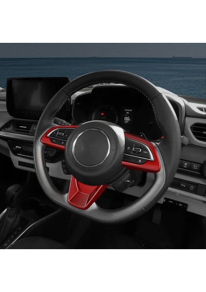 Araç Direksiyon Simidi Sticker Direksiyon Düğmeleri Suzuki Swift Için Iç Aksesuar Trim 2024 Kırmızı (Yurt Dışından) indirimleri
