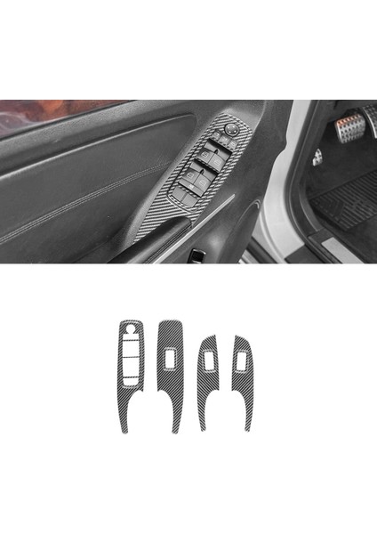Pencere Asansör Anahtarı Panel Kapağı Mercedes Benz M Sınıfı W164 2006-2011 Karbon Fiber Aksesuarları Lhd (Yurt Dışından) fırsatları