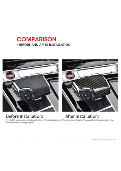Audi A6 A6L A8 Q7 S7 Rs6 Dişli Vites Paneli Çerçeve Değiştiren Dekoratif Kapak Çıkartması Için Gerçek Karbon Fiber (Yurt Dışından) indirimleri
