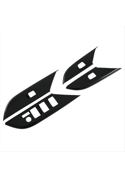 Toyota Hılux 2024 Abs Karbon Fiber Araç Pencereleri Asansör Anahtarı Kapak Trim Dekorasyon Aksesuarları Rhd (Yurt Dışından)