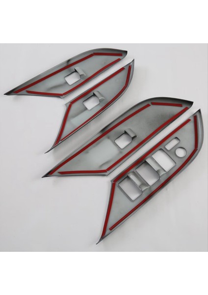 Toyota Hılux 2024 Abs Karbon Fiber Araç Pencereleri Asansör Anahtarı Kapak Trim Dekorasyon Aksesuarları Rhd (Yurt Dışından) fırsatları