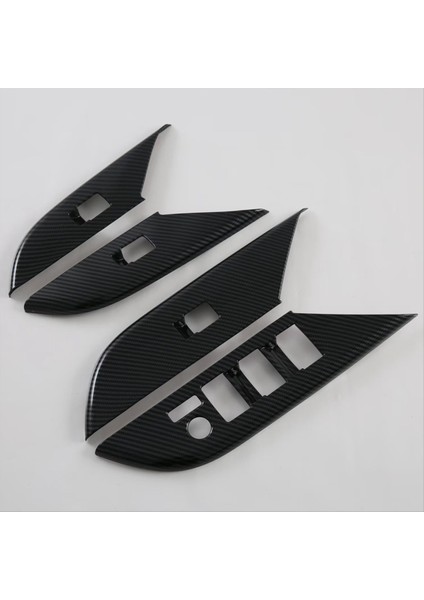 Toyota Hılux 2024 Abs Karbon Fiber Araç Pencereleri Asansör Anahtarı Kapak Trim Dekorasyon Aksesuarları Rhd (Yurt Dışından) indirimleri