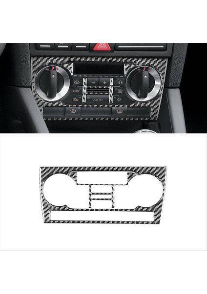 Audi A3 S3 8p 2006 2007 Karbon Fiber Merkezi Konsol Hava Kontrol Anahtarı Kapak Çıkartmaları Iç Accessoires (Yurt Dışından) fırsatları