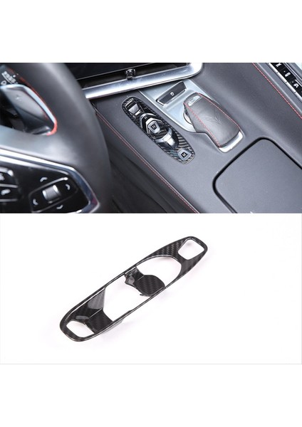 Chevrolet Corvette C8 2020-2023 Abs Karbon Fiber Dişli Vites Paneli Kapak Trim Aksesuarları (Yurt Dışından) fiyatları