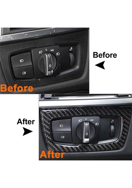 -Bmw F30 F31 F32 F33 F34 3serıes 328I 325I 2012-2020 Otomatik Far Anahtarı Çerçevesi Iç Kapak Trim Karbon Fiber (Yurt Dışından) modelleri