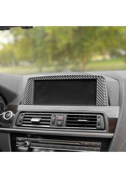 Bmw 6 Serisi M6 F12 F13 F06 2011-2018 Karbon Fiber Merkezi Merkezi Navigasyon Paneli Kapak Döşeme Aksesuarları (Yurt Dışından) indirimleri