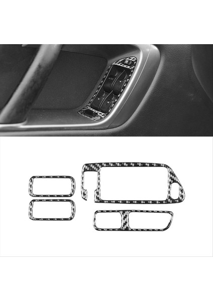 Subaru Mirası Için Karbon Fiber/outback 2005-2009 Lhd Pencere Asansör Anahtarı Düğmeleri Panel Trim Kapak Iç Aksesuarlar (Yurt Dışından) fırsatları