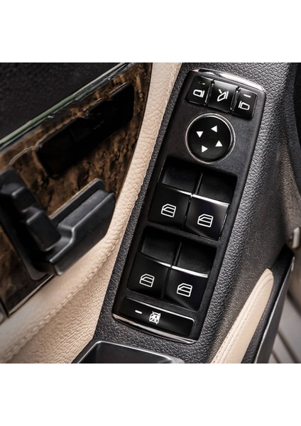 36PCS Araba Kapısı Koltuk Pencere Anahtarı Düğmesi Trim Kapak Çıkartması Benz Glk ml Gl A B C E G Sınıfı W204 X166 (Yurt Dışından) fırsatları