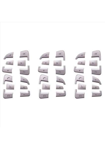 6x Araç Direksiyon Düğmesi Kapak Mercedes Benz A B Sınıfı Gla Gle Gls Cla C177 2015-2019 Aksesuarlar (Yurt Dışından)