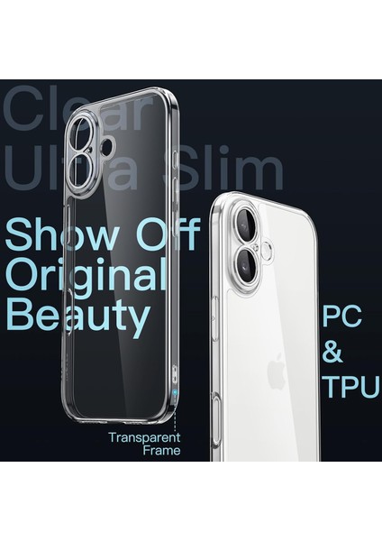 iPhone 17 Uyumlu Şeffaf Kılıf Kamera Korumalı Kılıf Ince Kılıf Silikon Kılıf - Şeffaf fiyatları