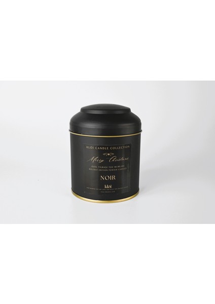 Noir - Toz Mum | El Yapımı Siyah Mum | Yılbaşı Özel Koleksiyonu