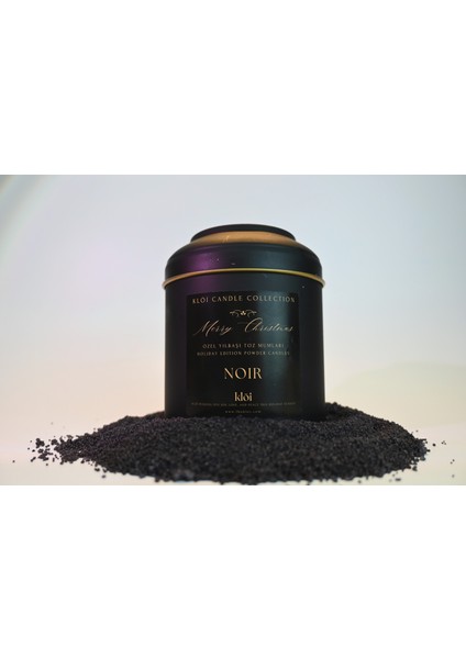 Noir - Toz Mum | El Yapımı Siyah Mum | Yılbaşı Özel Koleksiyonu modelleri
