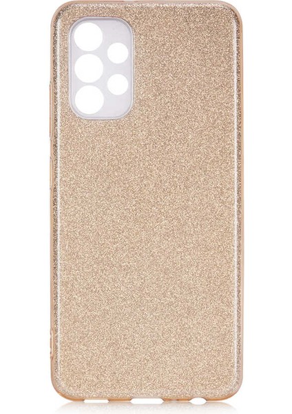 Galaxy A23 Kılıf Vlmt Shining Silikon-Gold