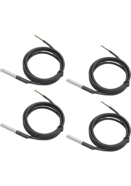 4pcs DS18B20 Su Geçirmez Sıcaklık Sensörleri 1m Uzunluk Dijital Termal Paslanmaz Çelik Prob Sıcaklık Denetleyicisi (Yurt Dışından)