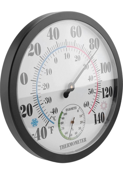 10 Inç Kapalı Dış Hava Termometresi/higometre Veranda Duvar Dekoratif Pil Gerekmez (Yurt Dışından) fiyatları
