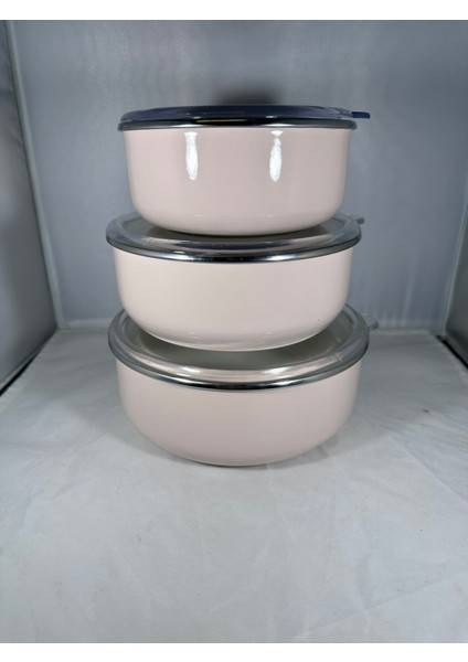 Renkli Emaye Hava Sızdırmaz Saklama Kabı Yoğurt Kabı