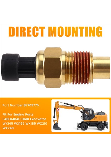87709775 Ekskavatör Sıcaklık Sensörü Motor Motoru Parçaları Için F4BE0484C D601 Ekskavatör WX145 WX165 WX185 WX210 WX240 (Yurt Dışından) fırsatları