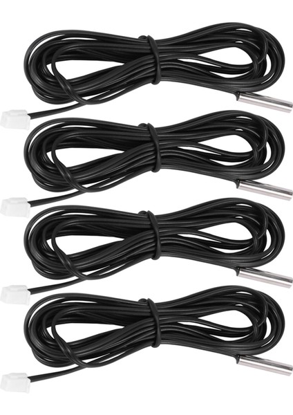 4pcs 2 M Ntc Termistör Sıcaklık Sensörü Su Geçirmez Prob Tel 10 K 1 3950 Siyah (Yurt Dışından)