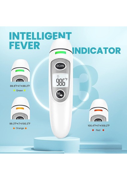 Yetişkinler Için Alın Termometresi Çocuklar Dijital Kızılötesi Termometre LCD Ekranlı Ateş Için Dokunulmaz Termometre (Yurt Dışından) modelleri