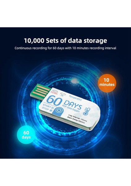 1pcs TEMPU05S USB Sıcaklık Veri Kaydı 60 Günlük Tek Kullanımlık Sıcaklık Analizörü Pdf Raporu USB Sıcaklık Kaydı (Yurt Dışından) fırsatları