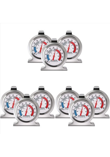 9x Buzdolabı Dondurucu Termometre Serisi Buzdolabı Dondurucu Için Büyük Kadran Termometresi Sıcaklık Termometresi (Yurt Dışından)