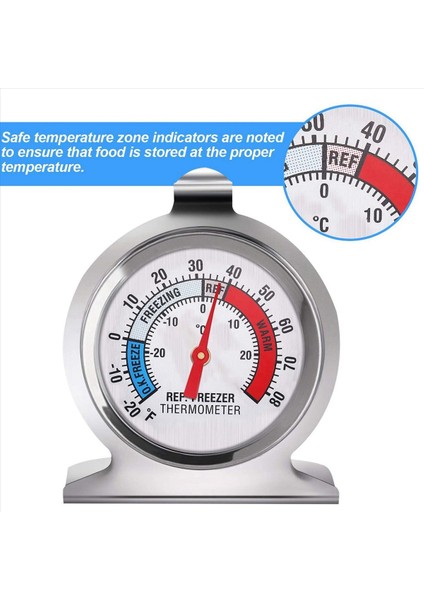 9x Buzdolabı Dondurucu Termometre Serisi Buzdolabı Dondurucu Için Büyük Kadran Termometresi Sıcaklık Termometresi (Yurt Dışından) modelleri