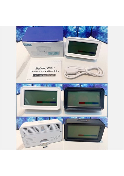 Tuya Akıllı Wifi Sıcaklık ve Nem Sensörü Kablosuz Termometre Higometre LCD ile Ev Uzaktan Bağlantı Alarmı- B (Yurt Dışından) indirimleri