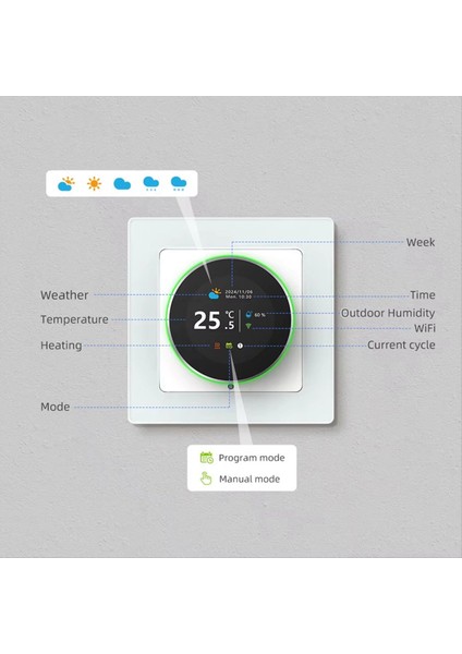 Tuka Wifi Akıllı Topuz Termostat Su Isıtma Sıcaklık Kontrolörü Su Isıtma 3A (Yurt Dışından) indirimleri