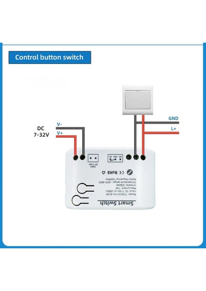 Tuya Smart Zigbee Switch Sıcaklık Sensörü Pasif Kuru Iletişim Zigbee Rölesi Ev Asistanı Dc 7-32V ile Çalışma (Yurt Dışından)