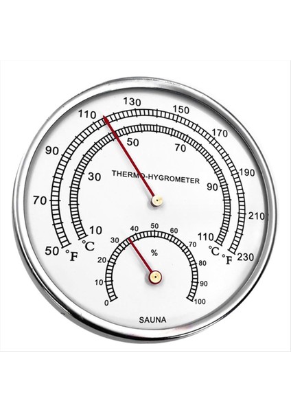 Sauna Aksesuarları Sauna Termometresi Fahrenheit 2&#39 De 1 Metal Sauna Termometresi ve Asılı Delekli Higometre (Yurt Dışından) fırsatları