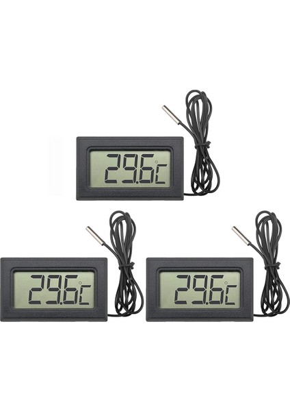 Dijital LCD Termometre -50 ° C - +110 ° C Buzdolabı Dondurucu Buzdolabı Akvaryum Için 1m Ntc Problu Sıcaklık Monitörü (Yurt Dışından)
