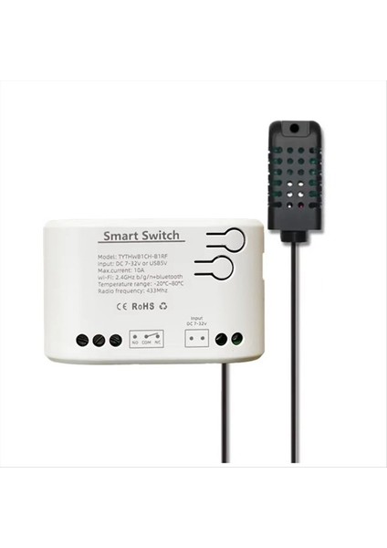 Tuya Akıllı Yaşam Wifi Switch Röle Sıcaklık Nem Izleme Termostat Sensörü Pasif Kuru Kontak Dc 7-32V (Yurt Dışından) indirimleri
