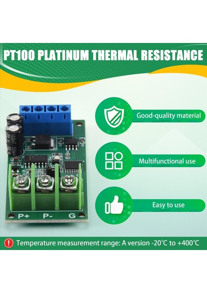 PT100 Platin Termal Direnç Rtd Sıcaklık Sensörü Verici RS485 Modubs Rtu Modülü (Yurt Dışından) fırsatları