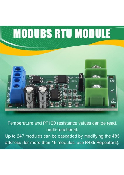 PT100 Platin Termal Direnç Rtd Sıcaklık Sensörü Verici RS485 Modubs Rtu Modülü (Yurt Dışından) indirimleri