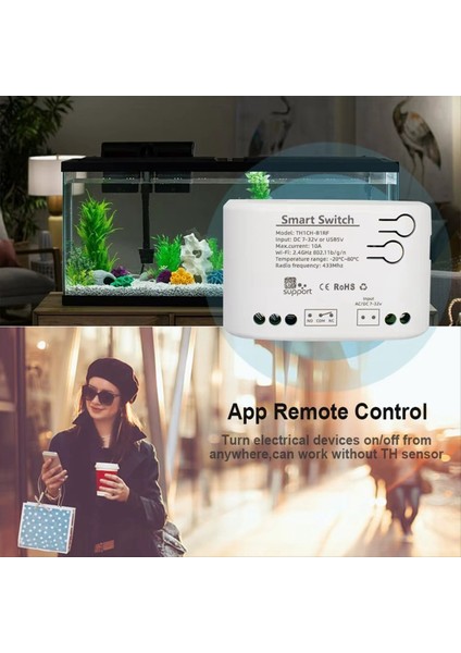 Wifi Akıllı Sıcaklık Nem Sensörü Monitör Anahtarı Akıllı Ana Sayfa Ewelink Uygulama Kontrolü Dc 7-32V (Yurt Dışından) fırsatları