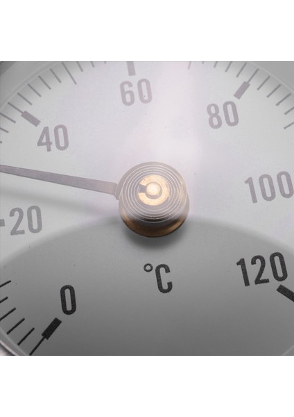 4x TS-W50A Termometre Sıcak Su Borusu Termometre Bimetal Paslanmaz Çelik Yüzey Boru Klipsli Sıcaklık Göstergesi (Yurt Dışından)