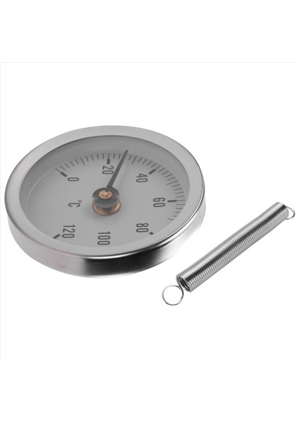 4x TS-W50A Termometre Sıcak Su Borusu Termometre Bimetal Paslanmaz Çelik Yüzey Boru Klipsli Sıcaklık Göstergesi (Yurt Dışından) modelleri