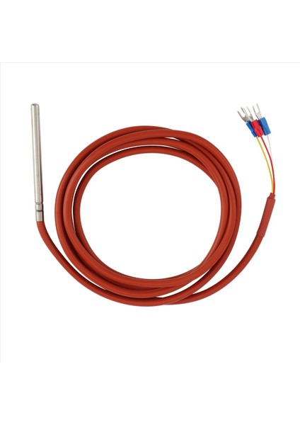 2x PT100 Rtd Sıcaklık Sensörü 6MMX80MM Sınıf B 2m Silikon Jel Kaplamalı Tel Platin Direnç Pt 100 Paslanmaz Çelik (Yurt Dışından) fırsatları