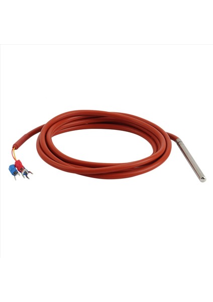 2x PT100 Rtd Sıcaklık Sensörü 6MMX80MM Sınıf B 2m Silikon Jel Kaplamalı Tel Platin Direnç Pt 100 Paslanmaz Çelik (Yurt Dışından) indirimleri