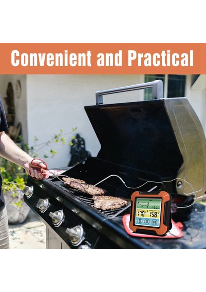 Barbekü Pişirme Gıda Termometresi Su Geçirmez Barbekü Fırın Pişirme Izgara Termometresi Zamanlayıcı ile Pişirme Için Sıcaklık Alarmı (Yurt Dışından) indirimleri