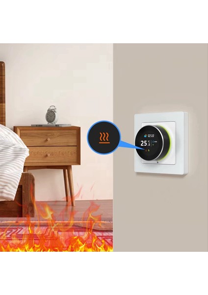 Tuka Wifi Akıllı Knob Termostat Su Gaz Kazan Sıcaklık Kontrolörü Su/gaz Kazanı 3A (Yurt Dışından)