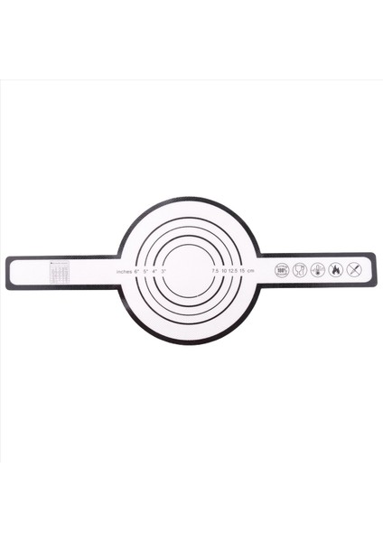 Hollandalı Fırın Için Silikon Pişirme Matlaması Ekmek Pişirme Uzun Saplı Yapışmaz Pişirme Mat 8 3inç Yeniden Kullanılabilir Çarpılar Siyah (Yurt Dışından)