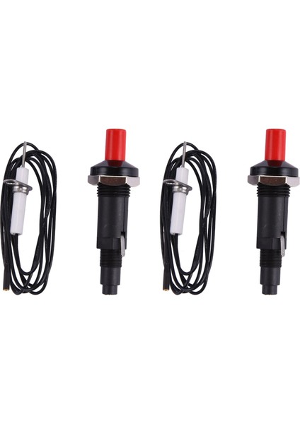 2x Piezo Ateşleme Seti Kablo ile 1000MM Uzunluğunda Itme Düğmesi Mutfak Çakmakları Gaz Sobaları Fırınlar (Yurt Dışından)