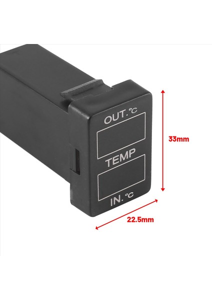 Toyota Camry Corolla Yaris Rav4 33X22 5mm Için Araba Iç ve Dış Sıcaklık Görüntüleme Çift Sıcaklık Sensörü (Yurt Dışından)