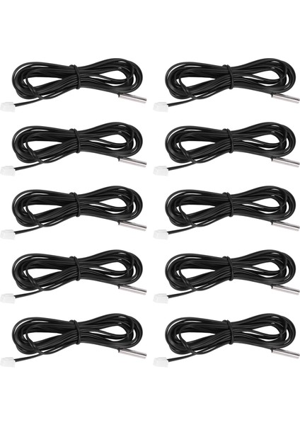 10X 2 M Ntc Termistör Sıcaklık Sensörü Su Geçirmez Prob Teli 10 K% 3950 Siyah (Yurt Dışından)